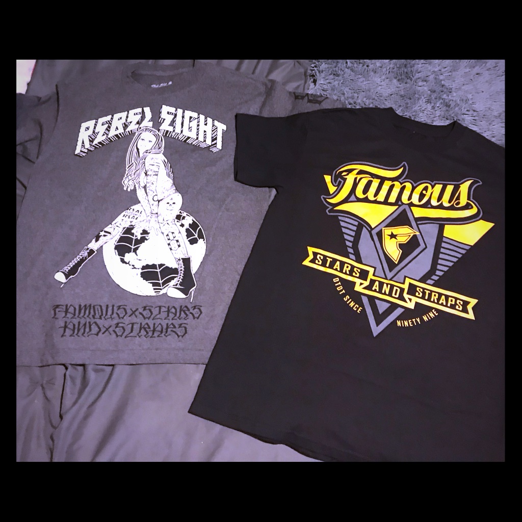 2pc Mens Famous Stars Straps TShirt Bundle